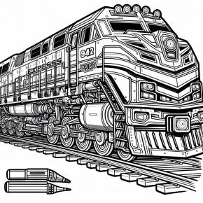 mighty express coloring pages