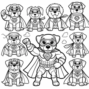 mighty pups movie coloring pages