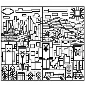 minecraft coloring page