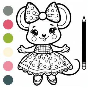 minnie mouse coloring pages