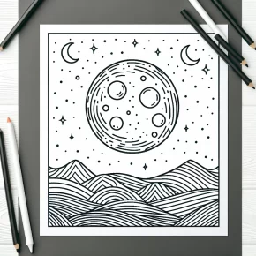 moon coloring pages