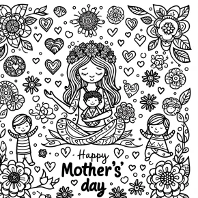 mother's day coloring pages