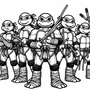 mutant ninja turtles coloring pages