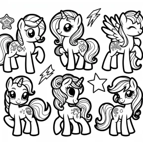 my little ponies coloring pages