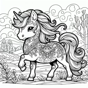 my little pony coloring page