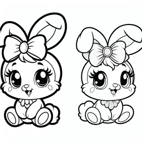 my melody coloring page