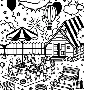 national night out coloring pages