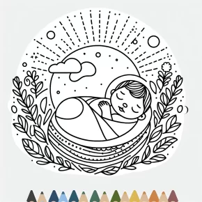 new baby coloring pages