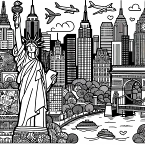 new york city coloring pages