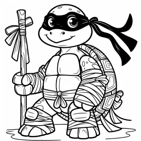 ninja turtle coloring page