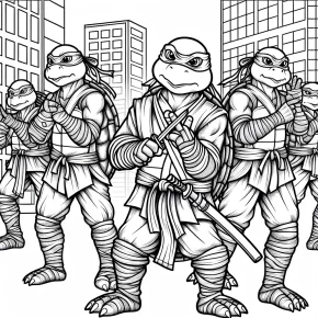 ninja turtles coloring pages