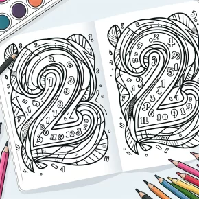 number coloring pages