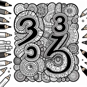 numbers coloring pages