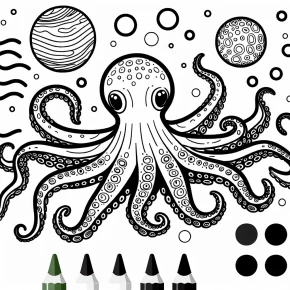 octopus coloring page