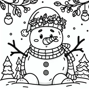 olaf christmas coloring pages