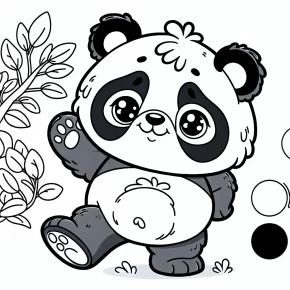 panda bear coloring pages