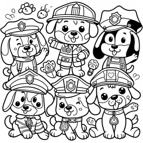 paw patrol color pages