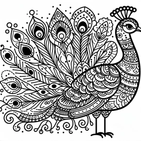 peacock coloring pages