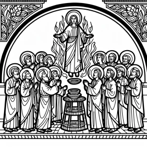 pentecost coloring pages