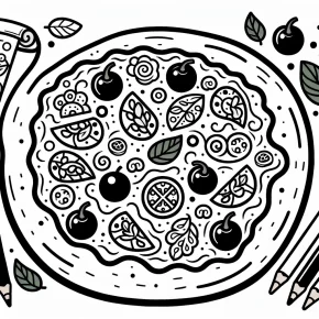 pizza coloring pages