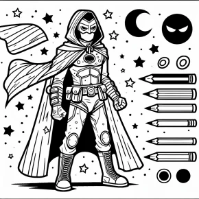 pj mask coloring page