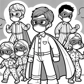 pj mask coloring pages