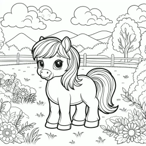 pony coloring pages