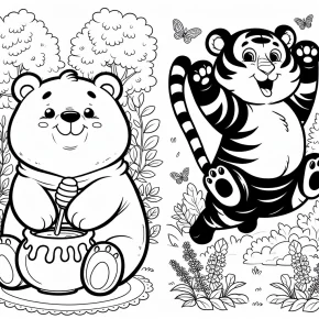 pooh and tigger coloring pages