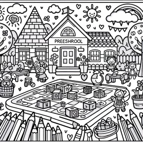 preschool coloring pages pdf