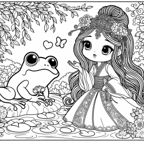 princess and the frog coloring pages