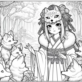 princess mononoke coloring pages