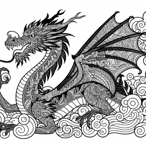 print dragon coloring pages