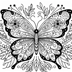 printable butterfly coloring pages