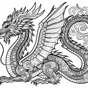 printable dragon coloring pages