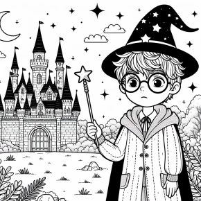 printable easy harry potter coloring pages