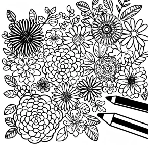 printable flower coloring pages