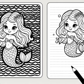 printable mermaid coloring pages