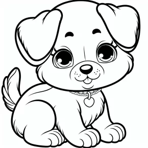 printable puppy coloring pages