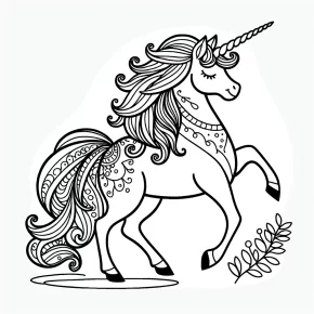 printable unicorn coloring pages