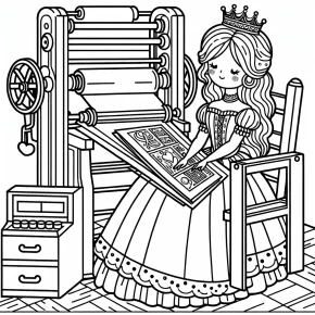 printing princess coloring pages