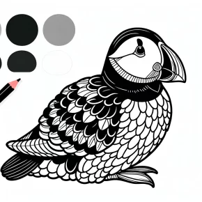 puffin coloring pages