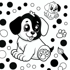 puppy coloring pages printable