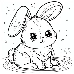 rabbit coloring page