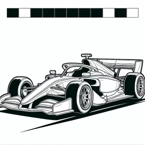 race car coloring page