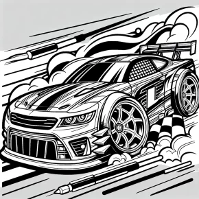 race car coloring pages