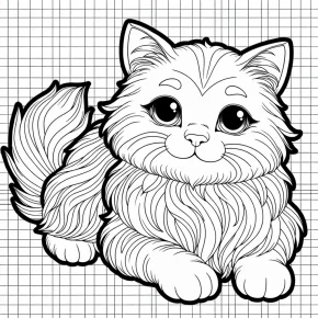 realistic cat coloring pages for adults