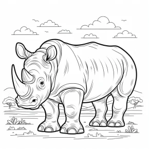 rhinoceros coloring pages