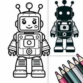 robot coloring pages