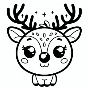 rudolph the red nosed reindeer coloring page