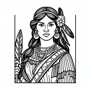 sacagawea coloring pages